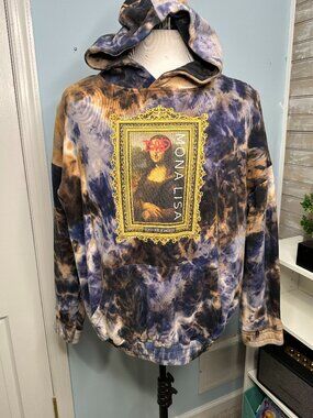 Civil Regime Mona Lisa Tie-Dye Pullover Hoodie XL